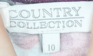 Country Collection Floral Jersey Top - Women's Size 10