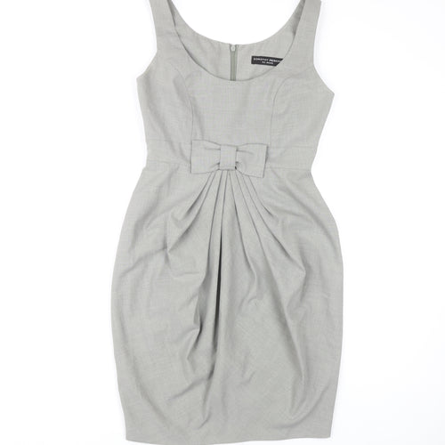 Dorothy Perkins Women's Grey Pencil Dress Size 10 Classic