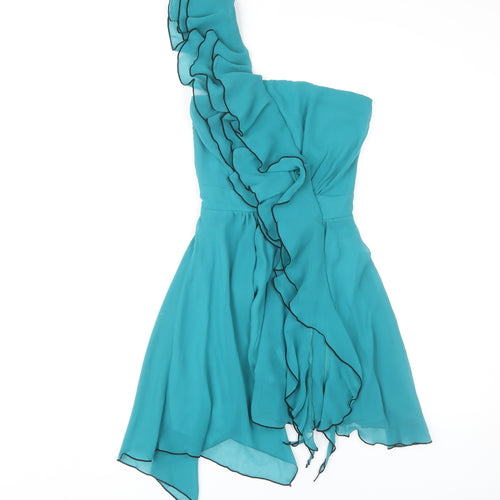 Little Mistress Women's Blue A-Line Dress, Size 8