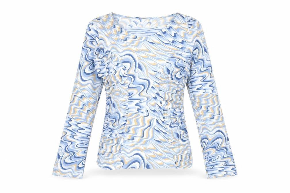 Front view of GASP Women's Multicoloured Long Sleeve Top S