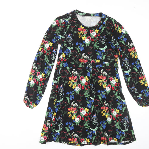 South Women's Floral A-Line Dress, Size 12, Multicoloured