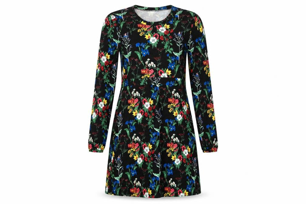 South Women's Floral A-Line Dress, Size 12, Multicoloured
