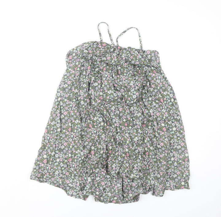 Next Girls Multicoloured Floral Cotton Dress, Size 8 Years