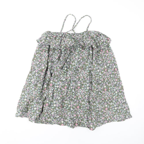 Next Girls Multicoloured Floral Cotton Dress, Size 8 Years
