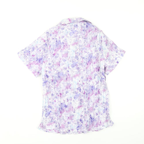 Pure & Natural Women's Multicoloured Floral Button-Up Size 12