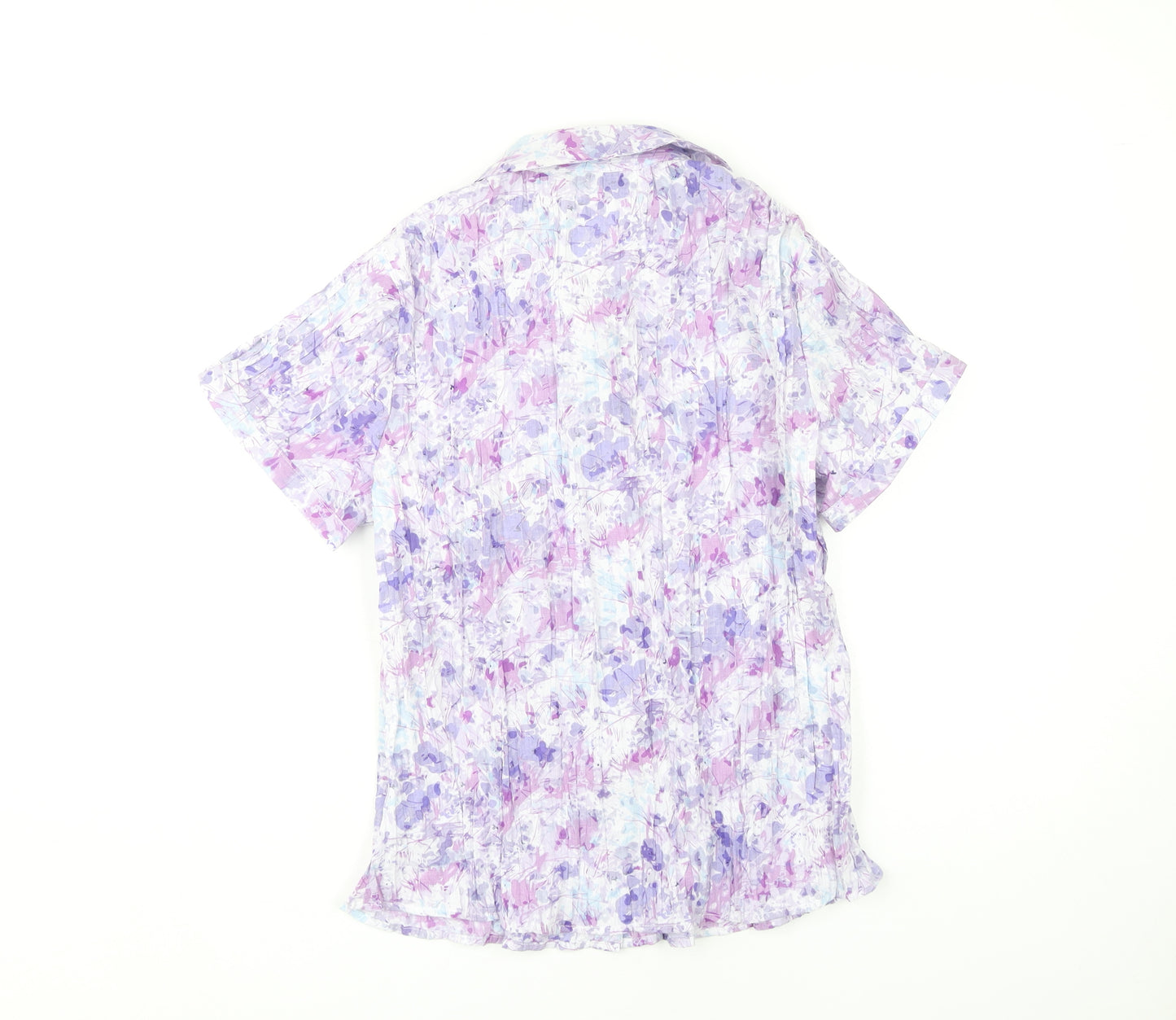Pure & Natural Women's Multicoloured Floral Button-Up Size 12