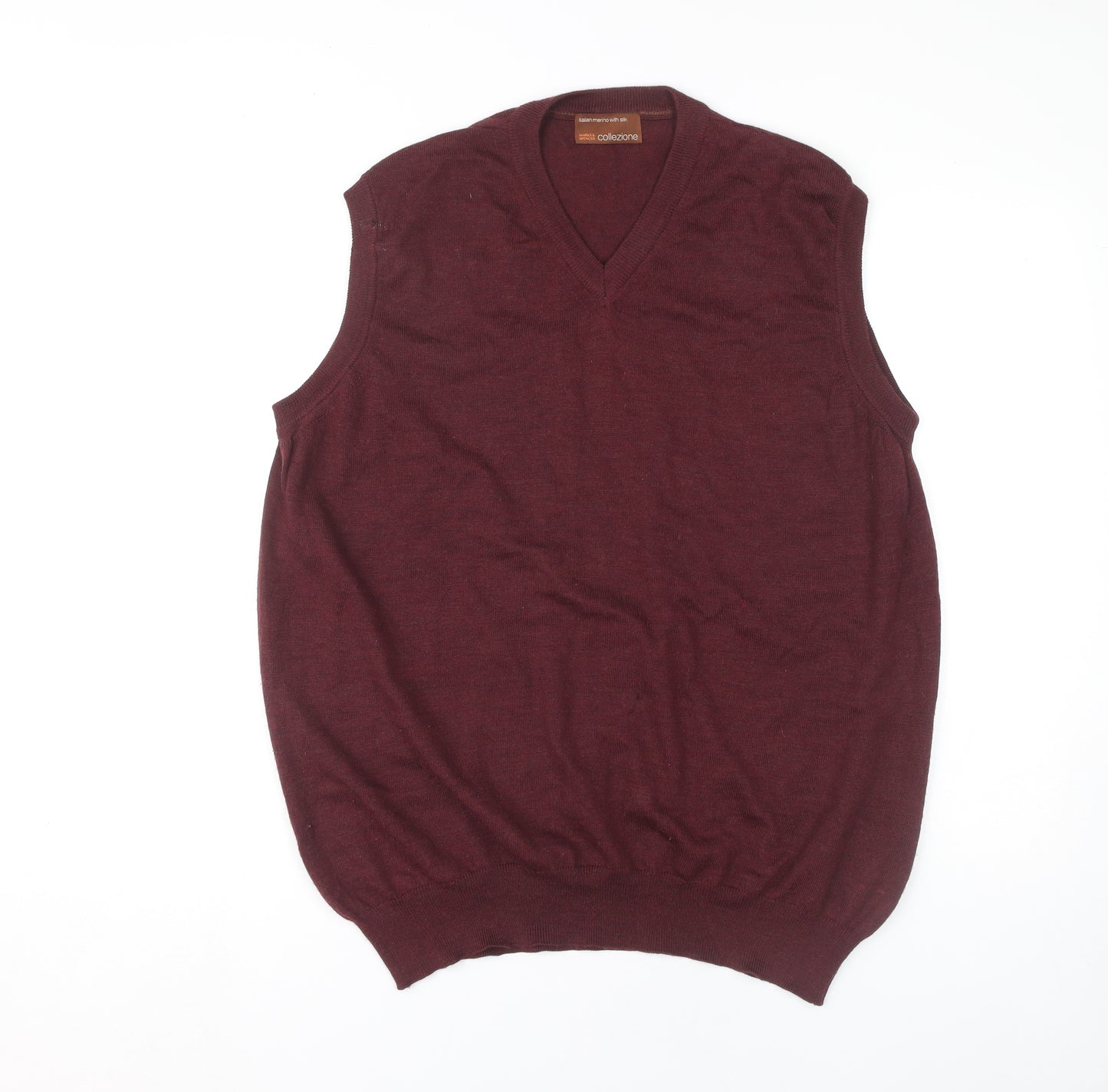 Marks and Spencer Men's XL Red Vest with V-Neck