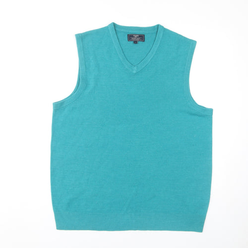 Atlantic Bay Unisex Green Wool Blend Vest L