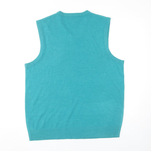 Atlantic Bay Unisex Green Wool Blend Vest L