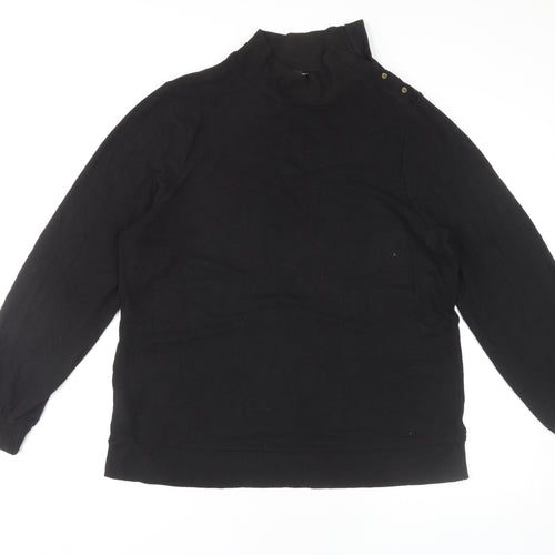 Next Women's Black Mock Neck Pullover Jumper Size L