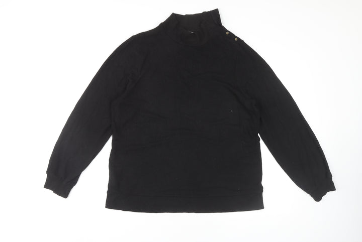 Next Women's Black Mock Neck Pullover Jumper Size L