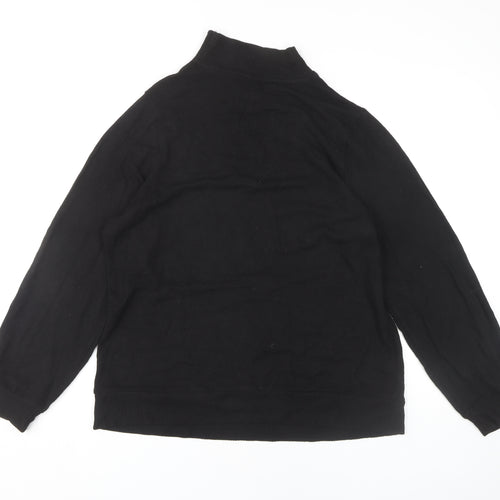 Next Women's Black Mock Neck Pullover Jumper Size L