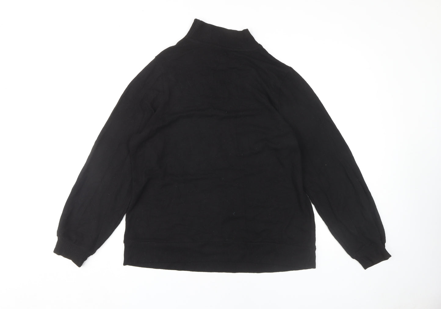 Next Women's Black Mock Neck Pullover Jumper Size L
