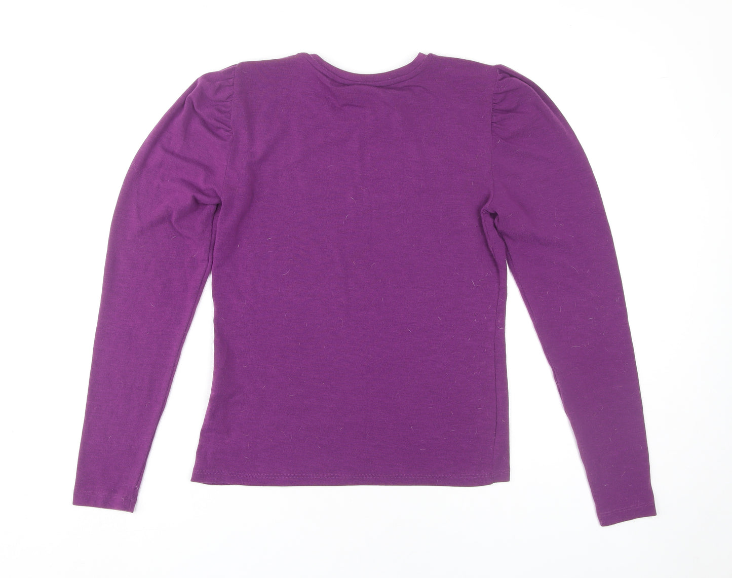 Pieces Women's Purple Basic T-Shirt, Size 10