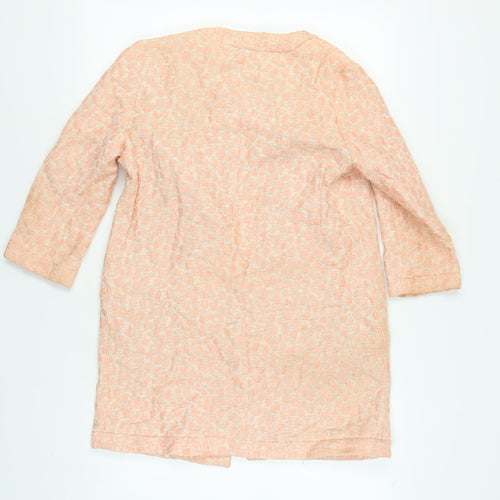 Zara Women’s Pink Tweed Overcoat Size 8
