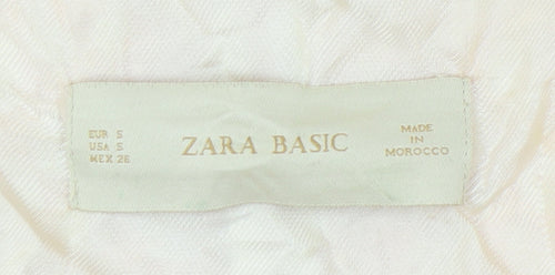 Zara Women’s Pink Tweed Overcoat Size 8