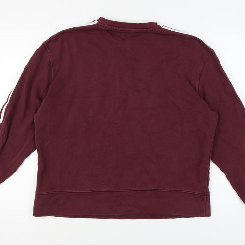Topman Men's Red Pullover Sweatshirt Medium