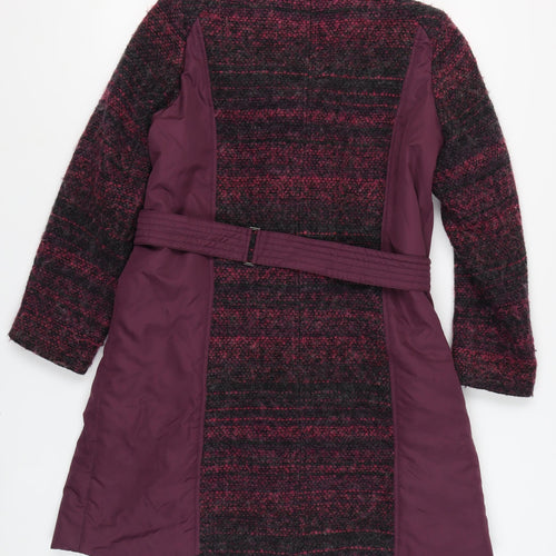 Joanna Hope Women's Purple Mid-Length Toggle Coat UK 16