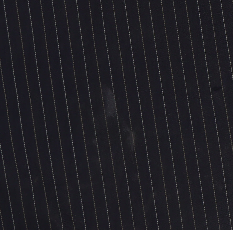 Marks & Spencer Men's Blue Striped Blazer, Size 36R Wool