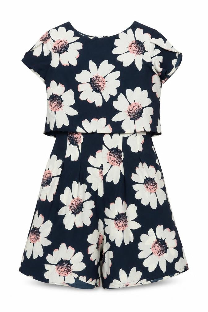 Front view of Rochelle Humes Women's Floral Playsuit, size 10, Multicoloured