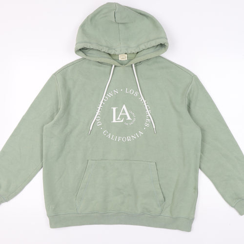 H&M Unisex Green Pullover Hoodie M New with Tags