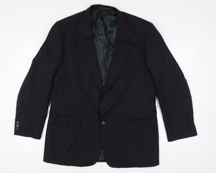 Marks and Spencer Men's Navy Blazer, Size 42R Wool