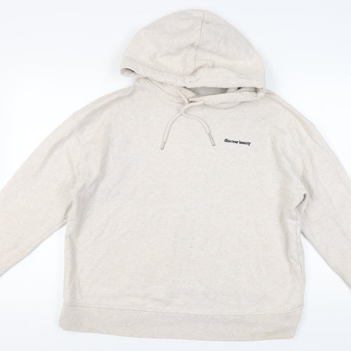 H&M Women’s Beige Pullover Hoodie, Size S