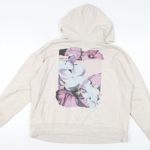 H&M Women’s Beige Pullover Hoodie, Size S