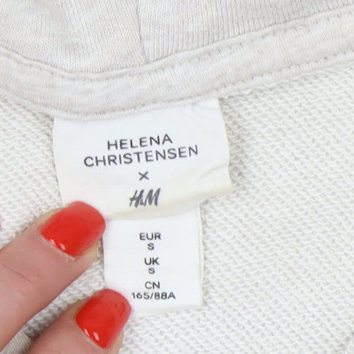 H&M Women’s Beige Pullover Hoodie, Size S
