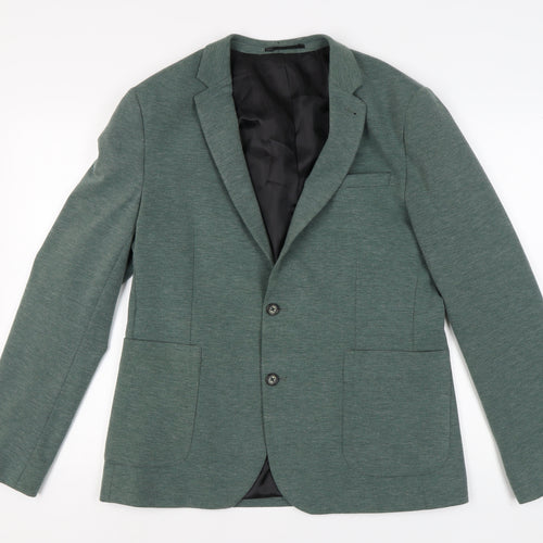 ASOS Men's Green Slim Fit Blazer Jacket, Size 42