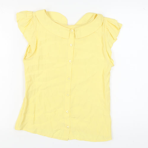 Therapy Women's Yellow Blouse, Size 12, Sleeveless, Casual