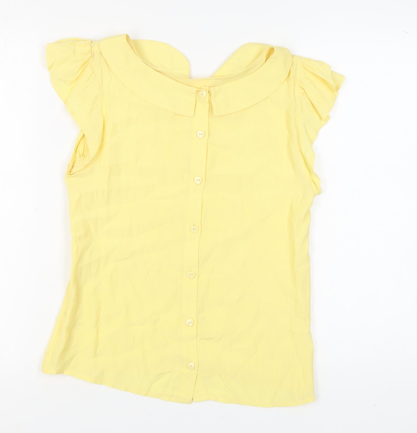Therapy Women's Yellow Blouse, Size 12, Sleeveless, Casual
