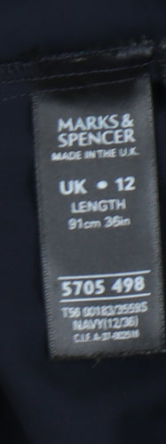 Marks and Spencer Women's Black Midi Skirt Size 12