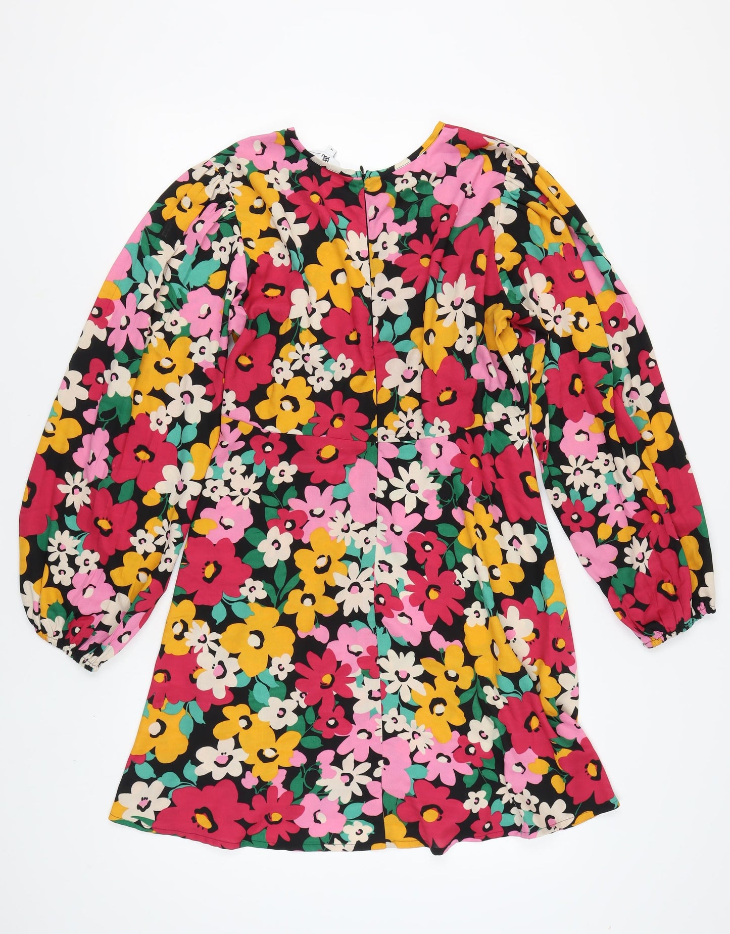 Be You Women's Multicoloured A-Line Floral Dress Size 14