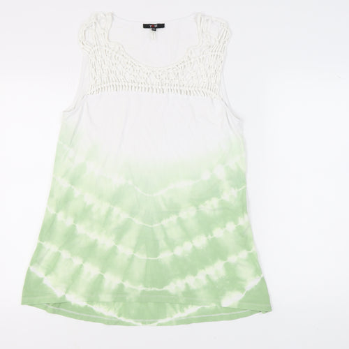 Yest Women's Green Sleeveless Tank Top UK 12
