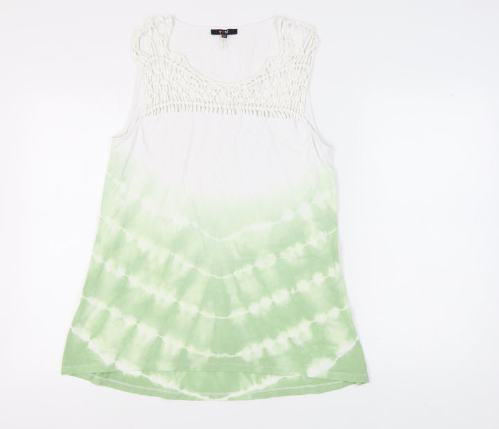 Yest Women's Green Sleeveless Tank Top UK 12