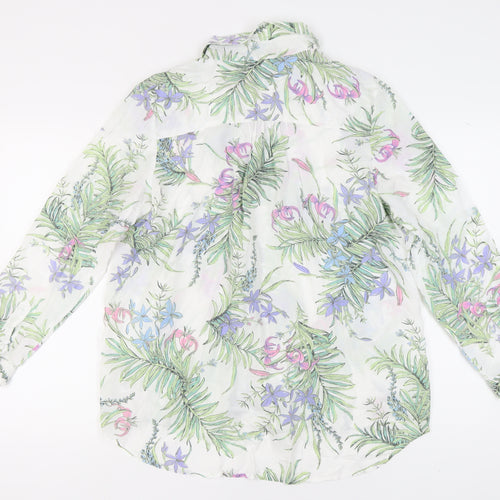 Marks & Spencer Women's Ivory Floral Blouse, Size 18