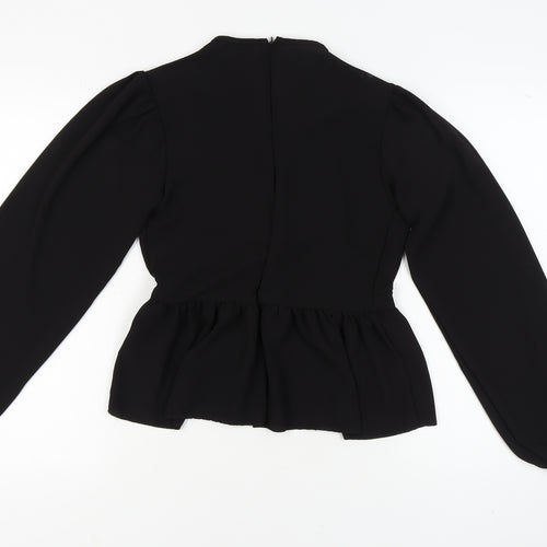 PrettyLittleThing Women's Black Blouse Size 10