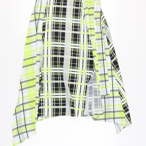 Topshop Women's Multicoloured Plaid Skirt Size 8