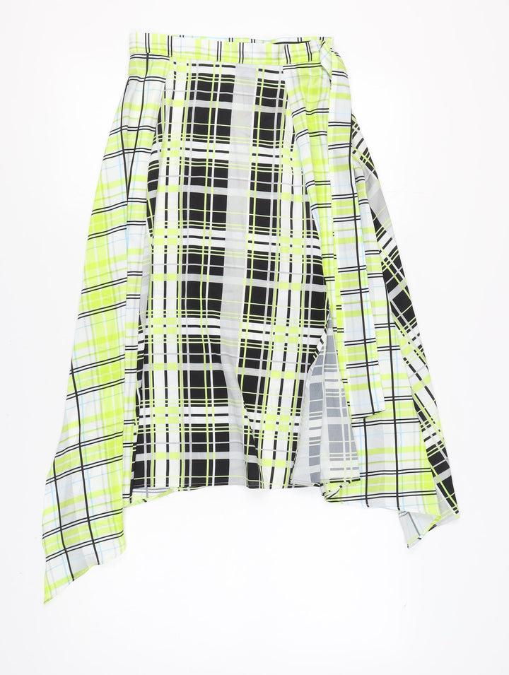 Topshop Women's Multicoloured Plaid Skirt Size 8