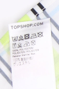 Topshop Women's Multicoloured Plaid Skirt Size 8