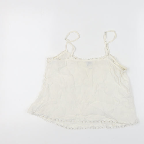River Island Women's White Camisole Tank Size 10