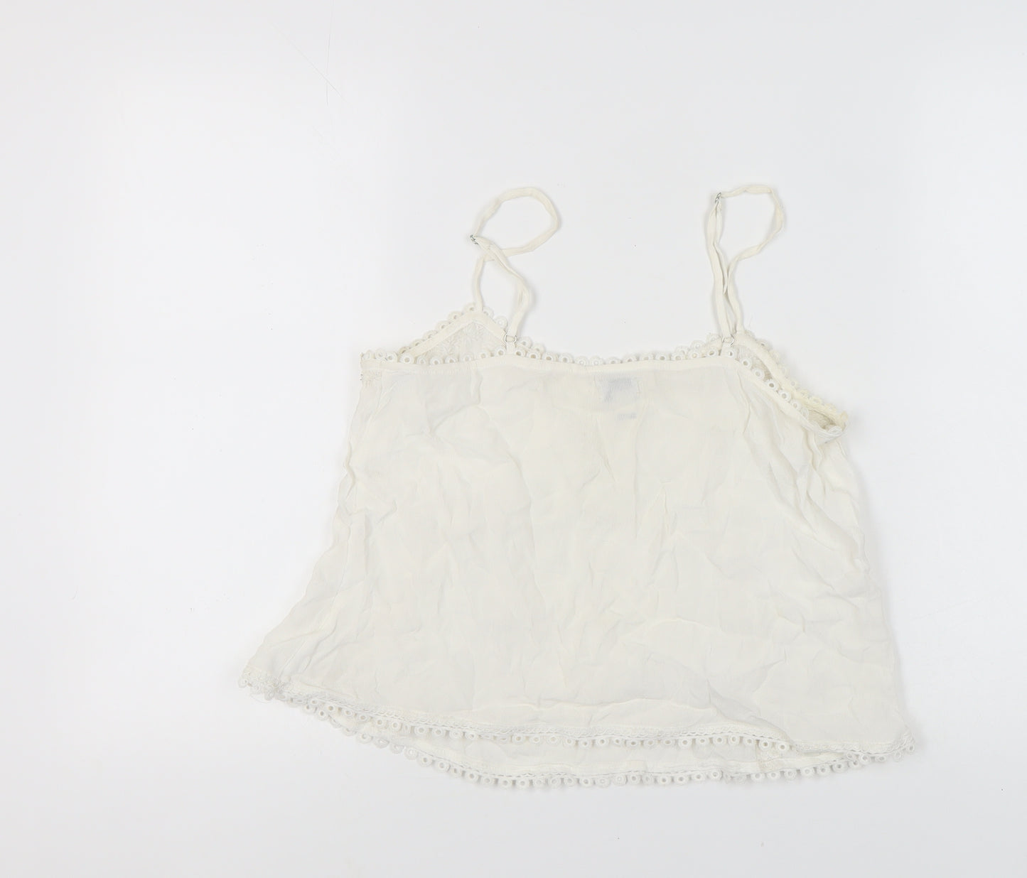 River Island Women's White Camisole Tank Size 10
