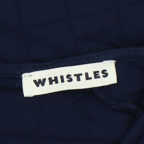 Whistles Women's Blue Check Dress Size 10