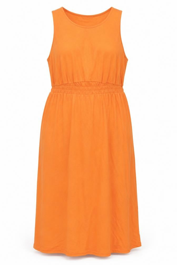 Marks and Spencer Women’s Orange Sleeveless Dress