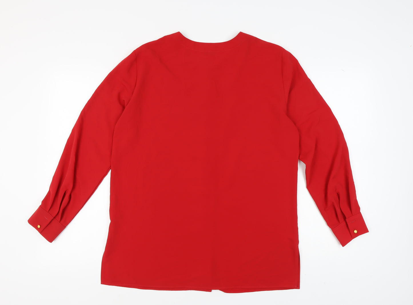 Marks and Spencer Red Button-Up Shirt, UK 14, Women's Casual