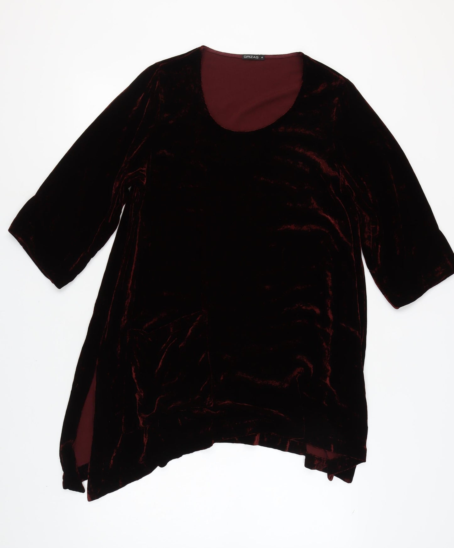 Grizas Women's Brown Velvet Trapeze Dress Size S