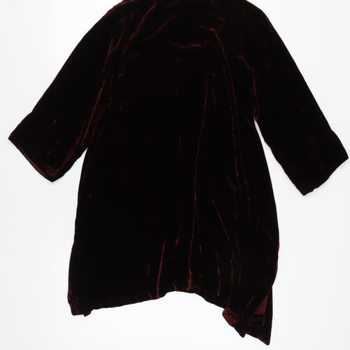 Grizas Women's Brown Velvet Trapeze Dress Size S