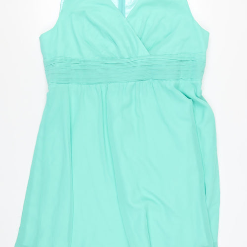 AMELIA COLLECTION Women's Green Fit & Flare Dress Size 22