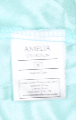 AMELIA COLLECTION Women's Green Fit & Flare Dress Size 22